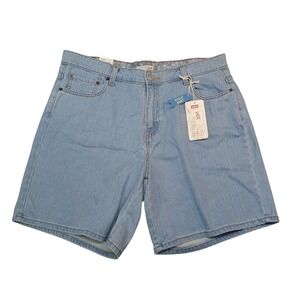 Levis 550 Relaxed Shorts Womens 18W Light Wash Bleach Denim Vintage New NWT